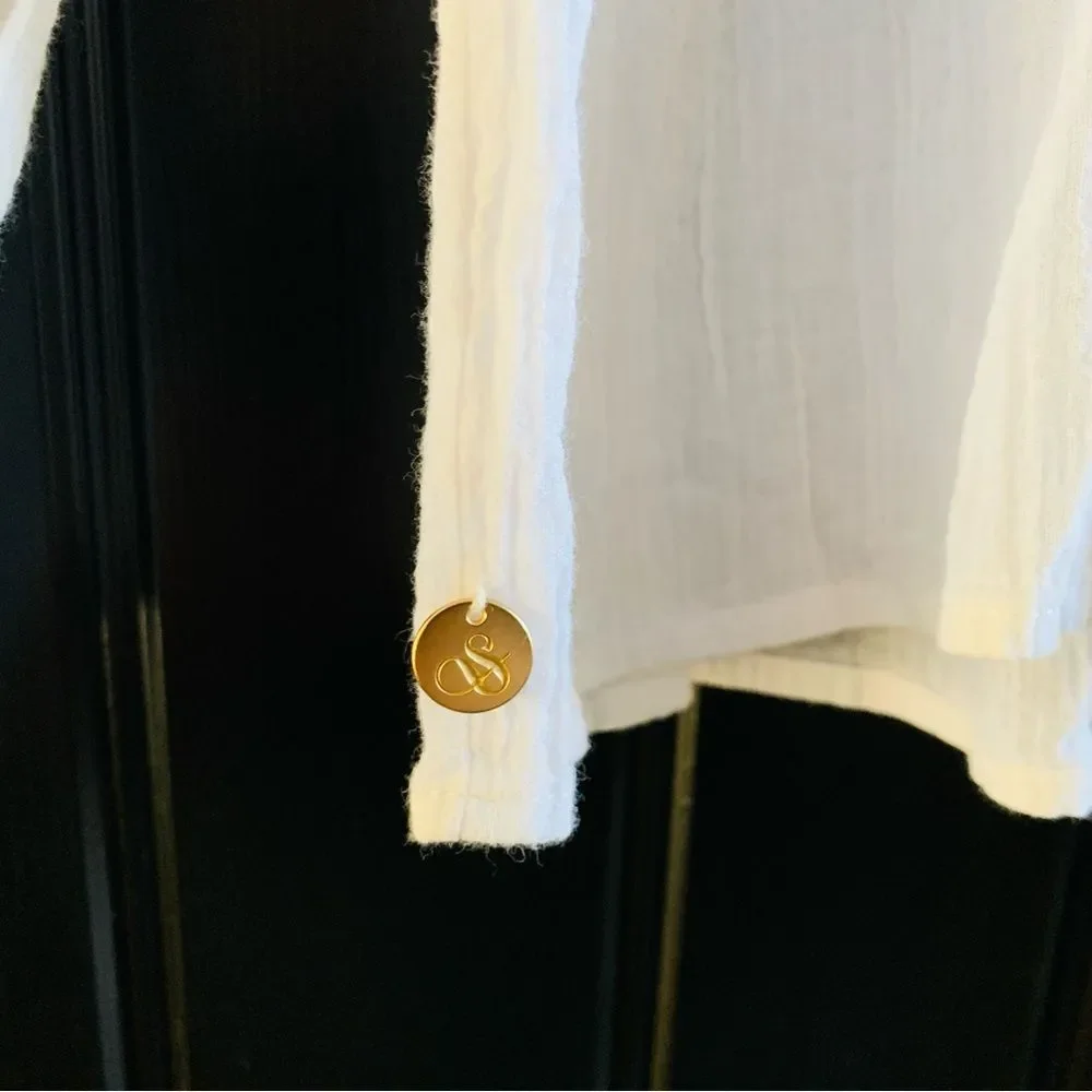 SCOTCH & SODA Embroidered Organic Cotton Blouse | Size 34 | XS - Picture 7 of 7